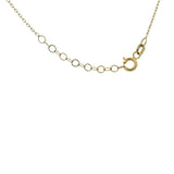 Solid 14kt Yellow Gold and CZ Cubic Zirconia "Love" Stationed Pendant Necklace 18.5"