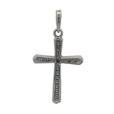 Gabriel & Co 14kt White Gold and Diamond Milgrain Cross Necklace Pendant