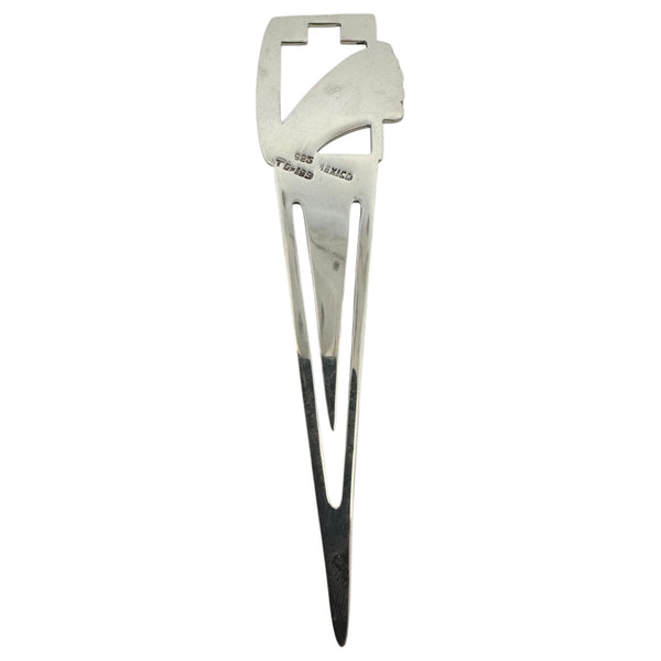 925 Sterling Silver Modernist Bookmark with Comet Detail Made in Taco, Mexico