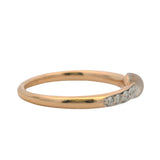 Retired Pomellato Solid 18kt Rose Gold Moonstone and Diamond M’ama non M’ama Ring Size 6