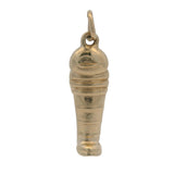 Vintage Solid 14kt Yellow Gold Baseball Catchers Shin Guard Protection Charm