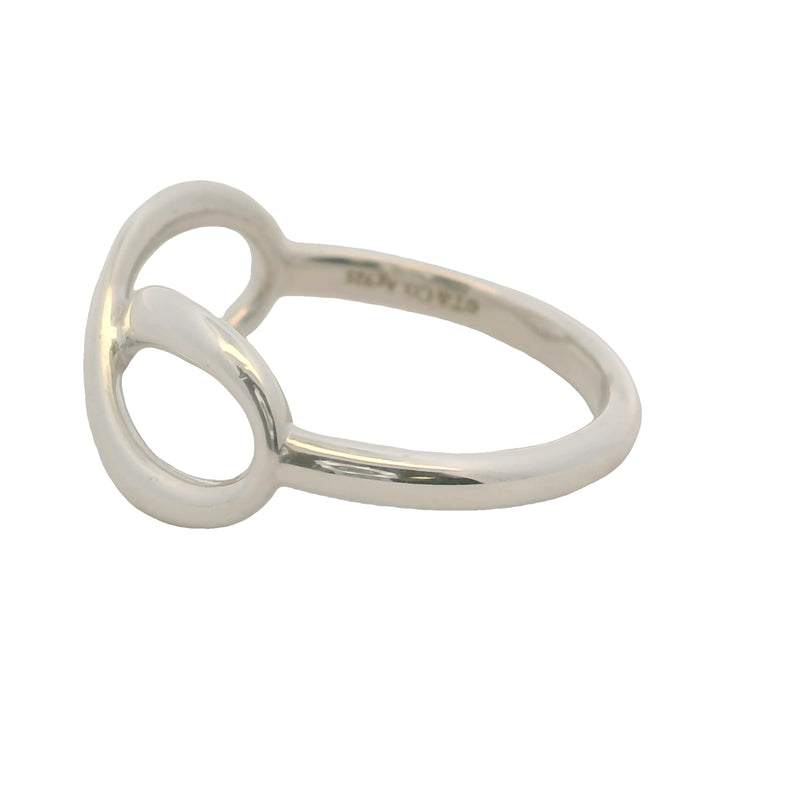 Tiffany & Co 925 Sterling Silver Tiffany Infinity Ring Size 5