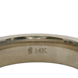 Blue Nile Men's Solid 9.5g 14kt White Gold Brushed Matte Finish Low Dome Comfort 6mm Band Ring
