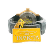 Invicta Excursion 27129 46mm Green Black Dial Rubber Strap Steel Watch W/ Box