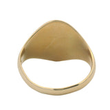 Vintage Solid 14kt Yellow Gold Classic Oval Letter R 15mm Wide Signet Ring Size 7