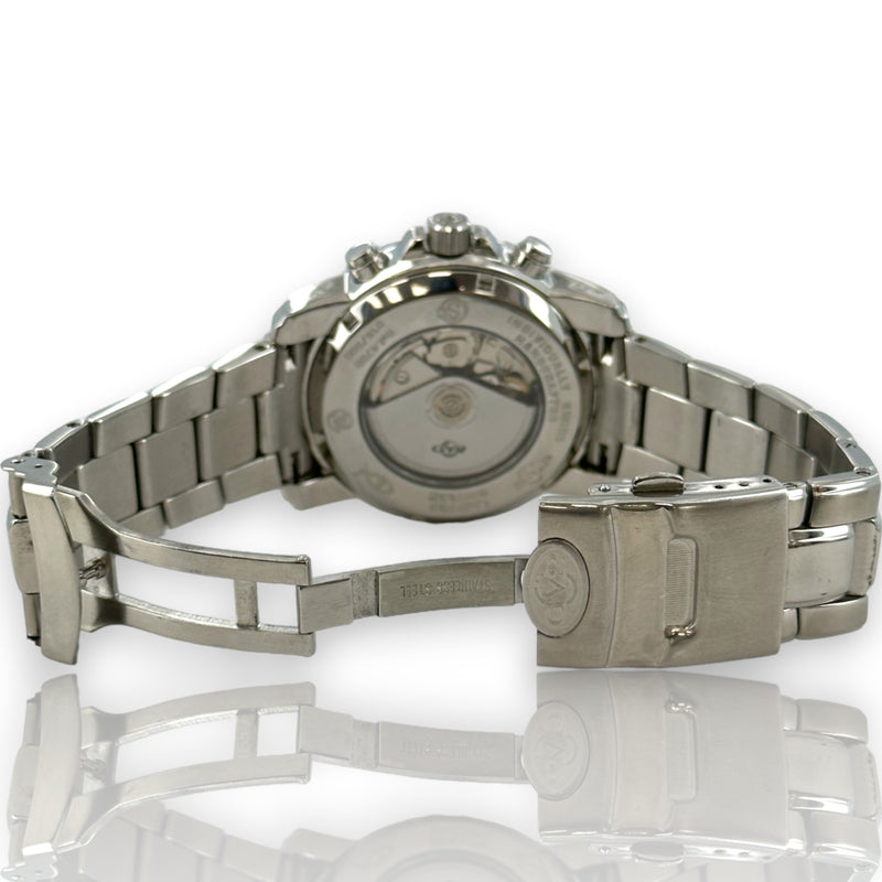Gervil Gv2 4700 44mm Stainless Steel Chrono Black Dial Limited Edition Watch