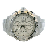 Tag Heuer Aquaracer CAP2111 42mm Silver Dial Auto Chrono Steel Watch