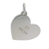 Retired Tiffany & Co Solid 925 Sterling Silver Heart Pendant Engraved "Anne" "Mom"