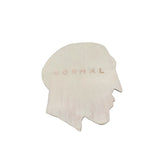 Vintage 1990 Gillie Holme 925 Sterling Silver Handmade Artist Normal Head Brooch