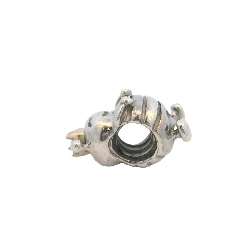 Pandora Retired 925 Sterling Silver and 14kt Crown Queen Bee Slider Charm