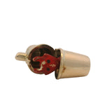 Vintage Solid 14kt Yellow Gold Opening Enamel Red Devil Cocktail Shaker Charm