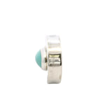 Wayne Aguilar 925 Sterling Silver and Cabochon Turquoise Oval Kewa Native American Pendant (3)