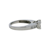 14kt White Gold 10 Princess Cut 0.82ctw Diamond Cluster Engagement Ring Size 7