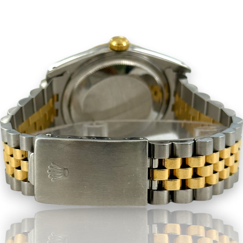 Rolex Datejust 16233 Champagne Diamond Dial 36mm 1991 Steel & Gold Watch