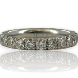 Round Brilliant Diamond 3mm Eternity Band Size 7 14kt Solid White Gold 1.92ctw Ring