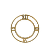 Tiffany & Co 18kt Yellow Gold Large Atlas Roman Numeral Circle Pendant