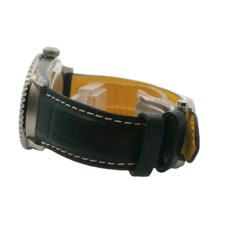 Breitling Navitimer A17329 41mm Blue Dial Leather Inscribed Watch