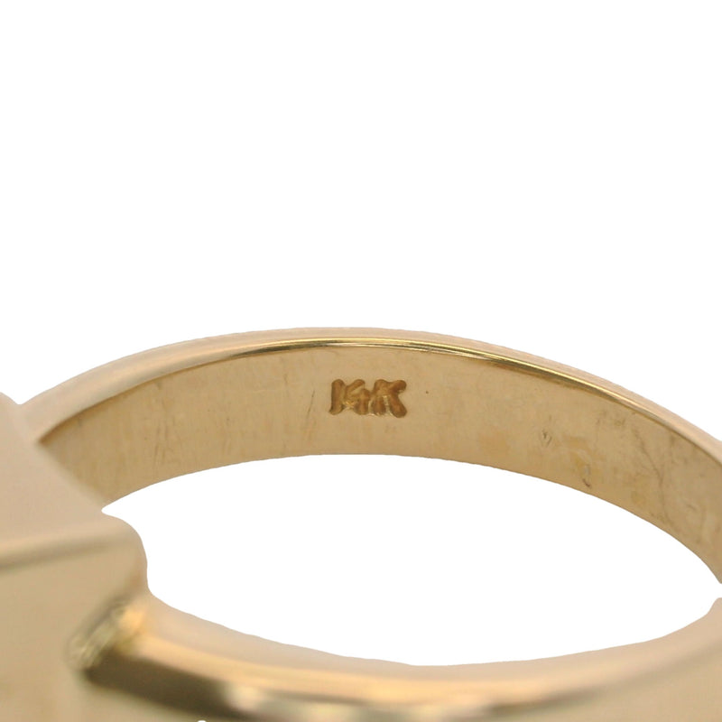 Anillo Effy Jewelry de oro amarillo macizo de 14 kt y 0,40 cts de diamantes de talla princesa, talla 6