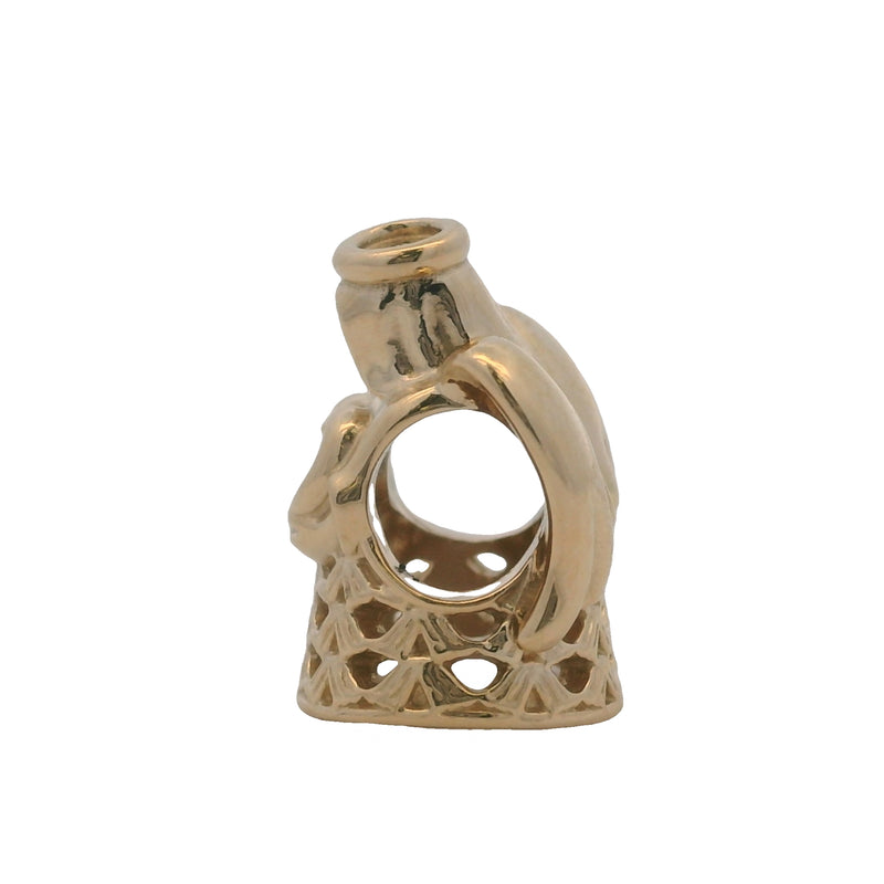 Retired Pandora Solid 14kt Yellow Gold Angel of Grace Spacer Slider Charm