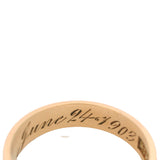 Antique Edwardian 1903 Solid 18kt Yellow Gold 4.5mm Wide Stackable Band Size 6.5