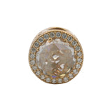Pandora Solid 14kt Yellow Gold and CZ "Radiant Hearts" Spacer Charm
