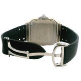 Cartier Santos CL Chronograph 44mm Silver Dial Rubber Steel Watch