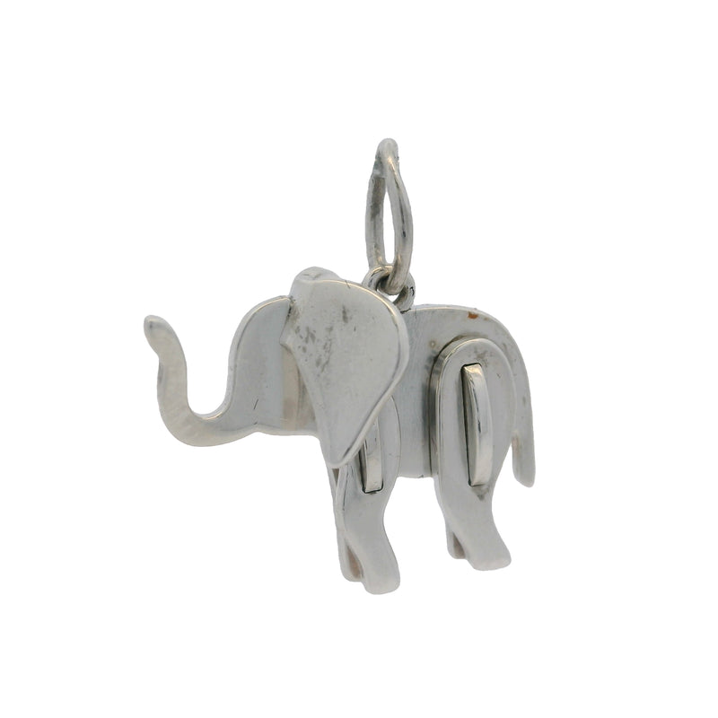 Tiffany & Co Save The Wild Collection 925 Sterling Silver 3D Elephant Charm Pendant (2)