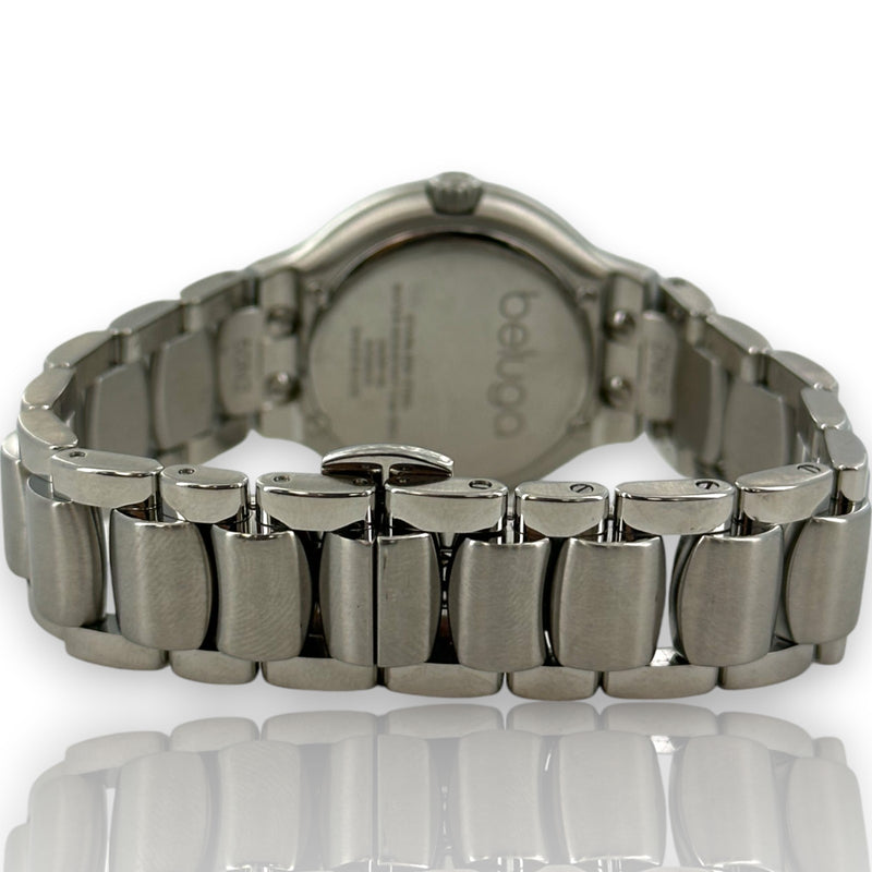 Ebel Beluga 9258N2s Diamond 30mm Silver Dial Stainless Steel Watch