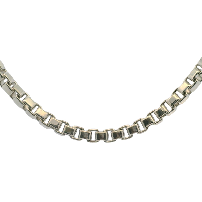 Tiffany & Co Venetian Link 925 Sterling Silver 7.5" Box Chain Bracelet