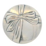 Vintage Tiffany & Co Silver-plated Bow Ribbon Handheld Pocket Mirror