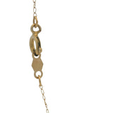 Vintage 1930s Solid 14kt Yellow Gold Amethyst and Freshwater Pearl Drop Pendant 19.75" Necklace