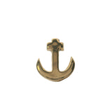 Single Coquí el Original Solid 14kt Yellow Gold Ship's Anchor Nautical Stud Earring