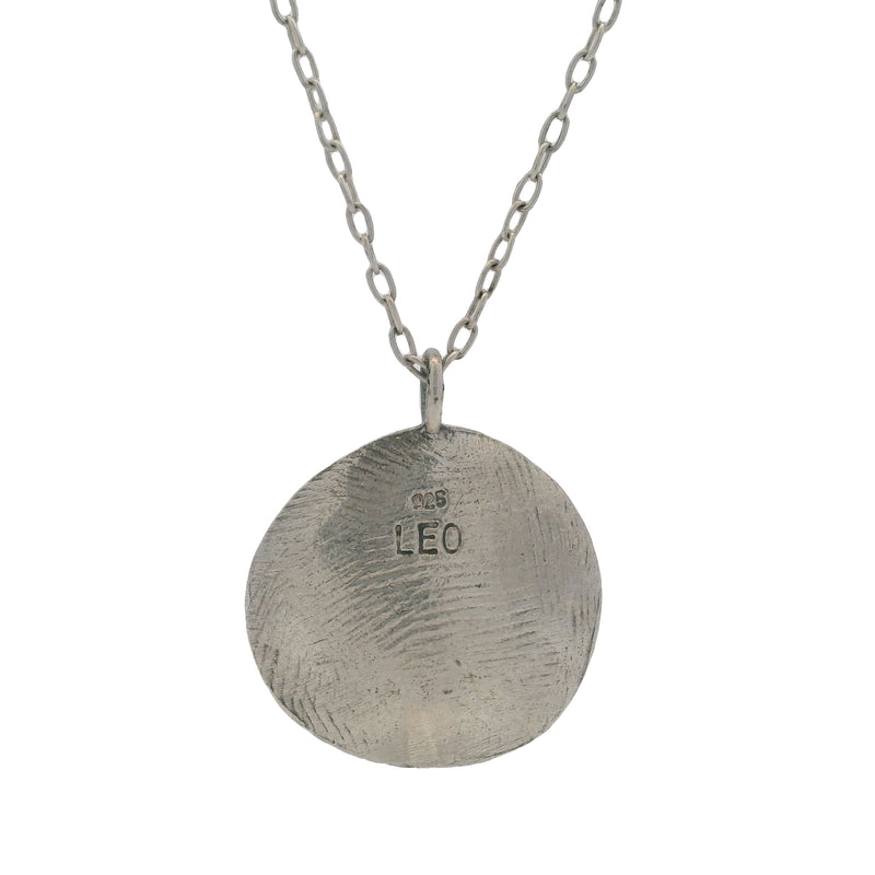 Leo 925 Sterling Silver Tree of Life Family Tree Pendant on 16" Small Paperclip Chain