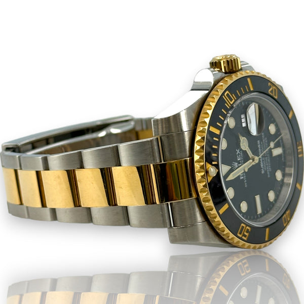 Rolex Submariner 116613 Two Tone Steel & Gold Ceramic 40mm Glidelock Watch