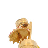 Solid 14kt Yellow Gold Cocktail Umbrella Drink Charm Pendant