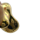 Vintage Tiffany & Co Elsa Peretti Solid 18kt Yellow Gold 21mm Kidney Bean Design Cufflinks