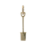 Solid 14kt Yellow Gold 3D Shovel 16mm long Shovel Charm Pendant