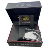 Invicta Marvel Logo 29025 56mm Black Dial Steel Automatic 200m Watch W/ Box
