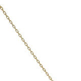 Solid 14kt Yellow Gold and CZ Cubic Zirconia "Love" Stationed Pendant Necklace 18.5"