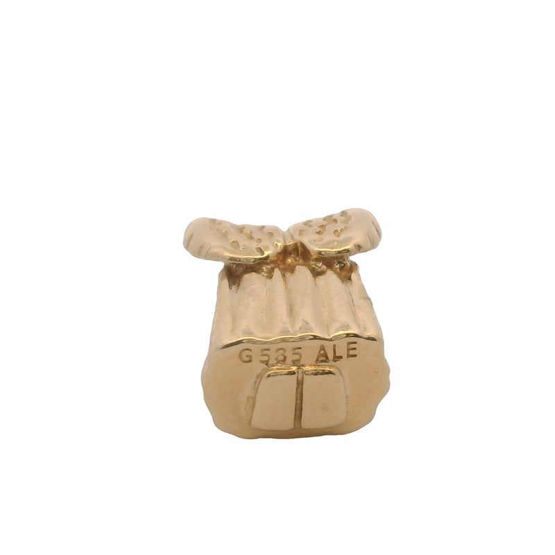 Charm separador de cuentas de Ángel de la Esperanza de oro amarillo macizo de 14 kt retirado de Pandora
