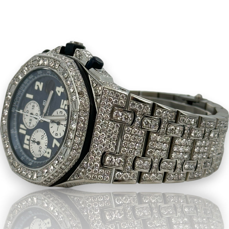 Audemars Piguet Royal Oak Offshore 25721ST Blue Dial 42mm Diamond Watch