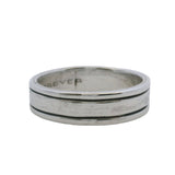 925 Sterling Silver 6.3mm Double Edge Band Ring Made In Mexico