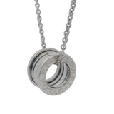 Bulgari Bvlgari Solid 18kt White Gold Classic Spring B.zero1 16" Necklace Made in Italy