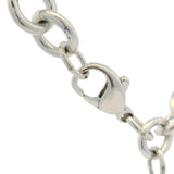 Retired Tiffany & Co 925 Sterling Silver Heart Tag Cable Chain Bracelet 7.5"