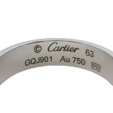 Cartier Solid 18kt White Gold Classic 5.5mm Love Ring Size 10.5 63