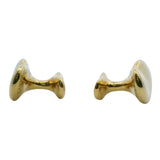 Vintage Tiffany & Co Elsa Peretti Solid 18kt Yellow Gold 21mm Kidney Bean Design Cufflinks