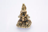 Victorian Quartz Non Carved Intaglio Charm 925 Sterling Silver Fob Seal Pendant