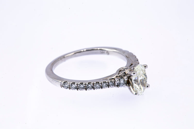 Kay Ever Us Collection Diamond 5/8 CT TW 14K 585 White Gold Engagement Ring Sz 5