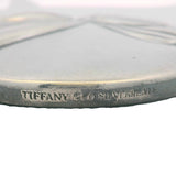 Vintage Tiffany & Co Silver-plated Bow Ribbon Handheld Pocket Mirror