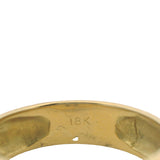 Solid 18kt Yellow Gold 8.5mm Tahitian Pearl Solitaire Ring with 6 Diamond Accents Size 5
